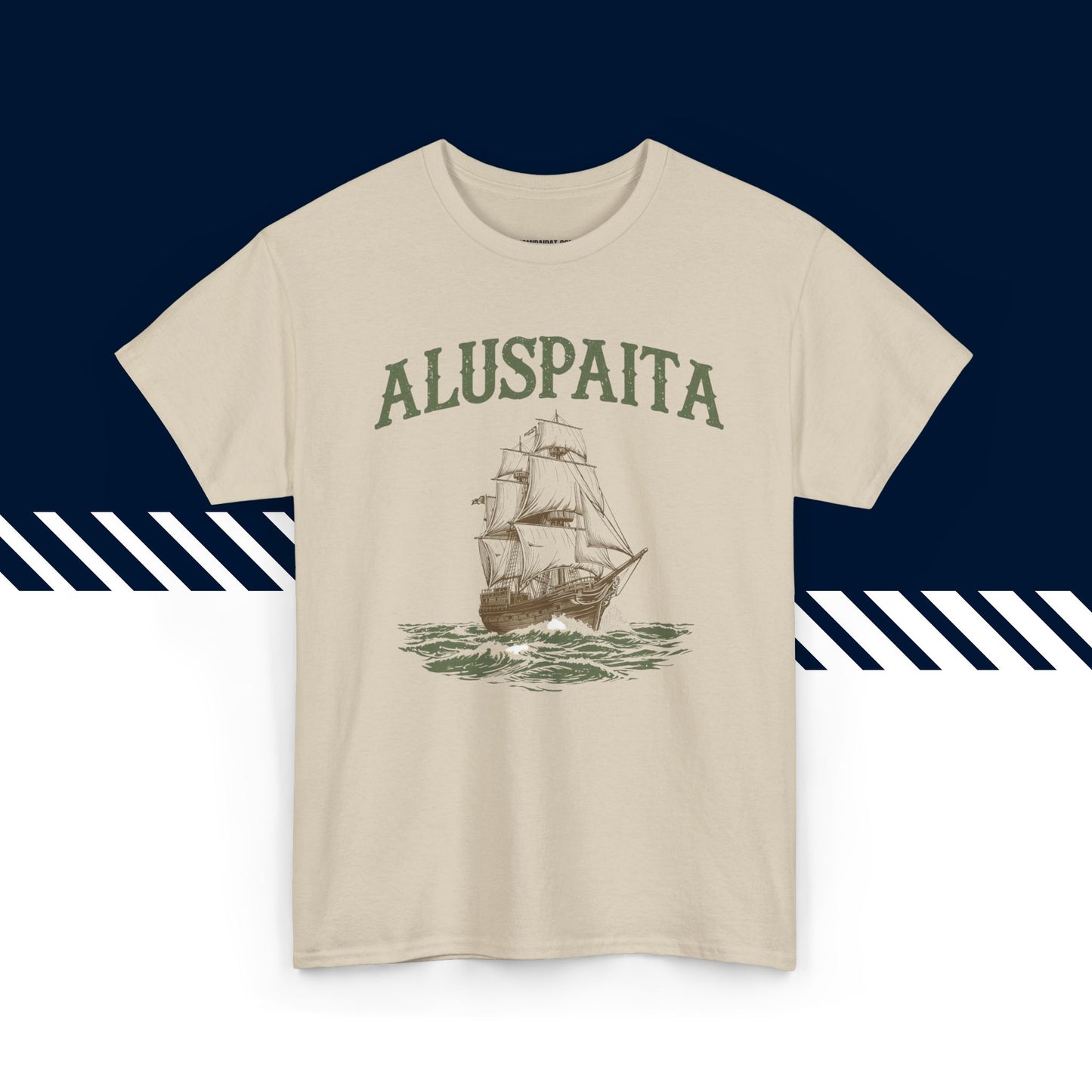 Beige 100% puuvillainen t-paita, hauskat paidat, Aluspaita-tekstipainatus, rento malli.