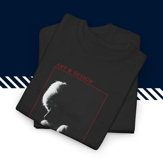 Musta puuvillainen hauskat printtipaidat, t-paita lahjaksi, Tonttupaja t-paita taitettuna, 100% puuvilla, unisex-malli.