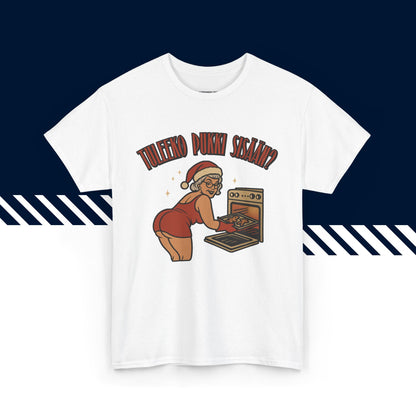 Valkoinen puuvillainen hauskat teksti paidat, t paidat hauskat tekstit, suomalainen katumuoti paita painatus, Joulufiilis aktivoitu -tekstipainatus, unisex-malli.