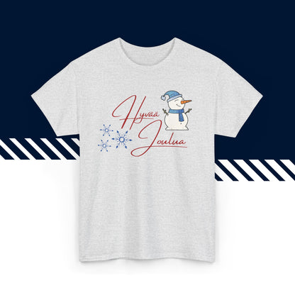 Harmaa suomi paita, hauskat printtipaidat, Ho Ho Ho -teksti, unisex-malli.