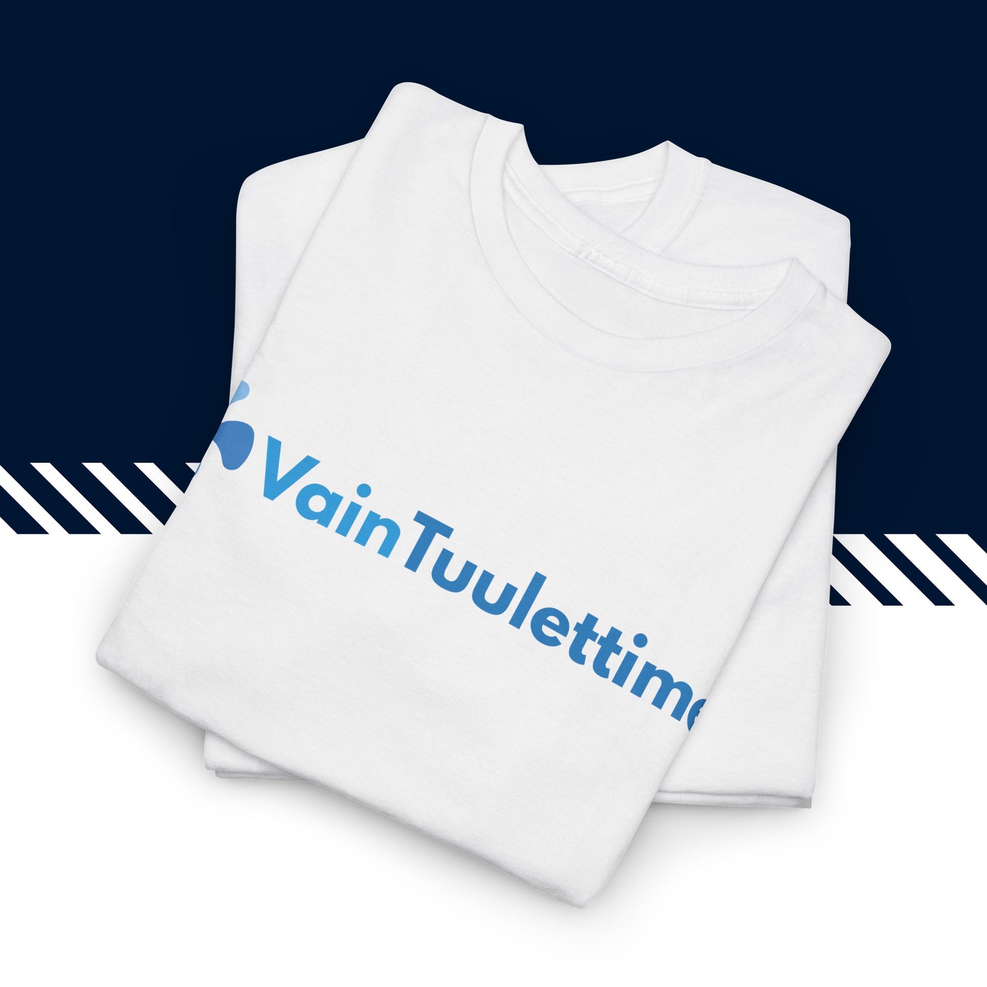Valkoinen puuvillainen t paidat hauskat tekstit, Vain Tuulettimet t-paita, taitettuna, 100% puuvilla.