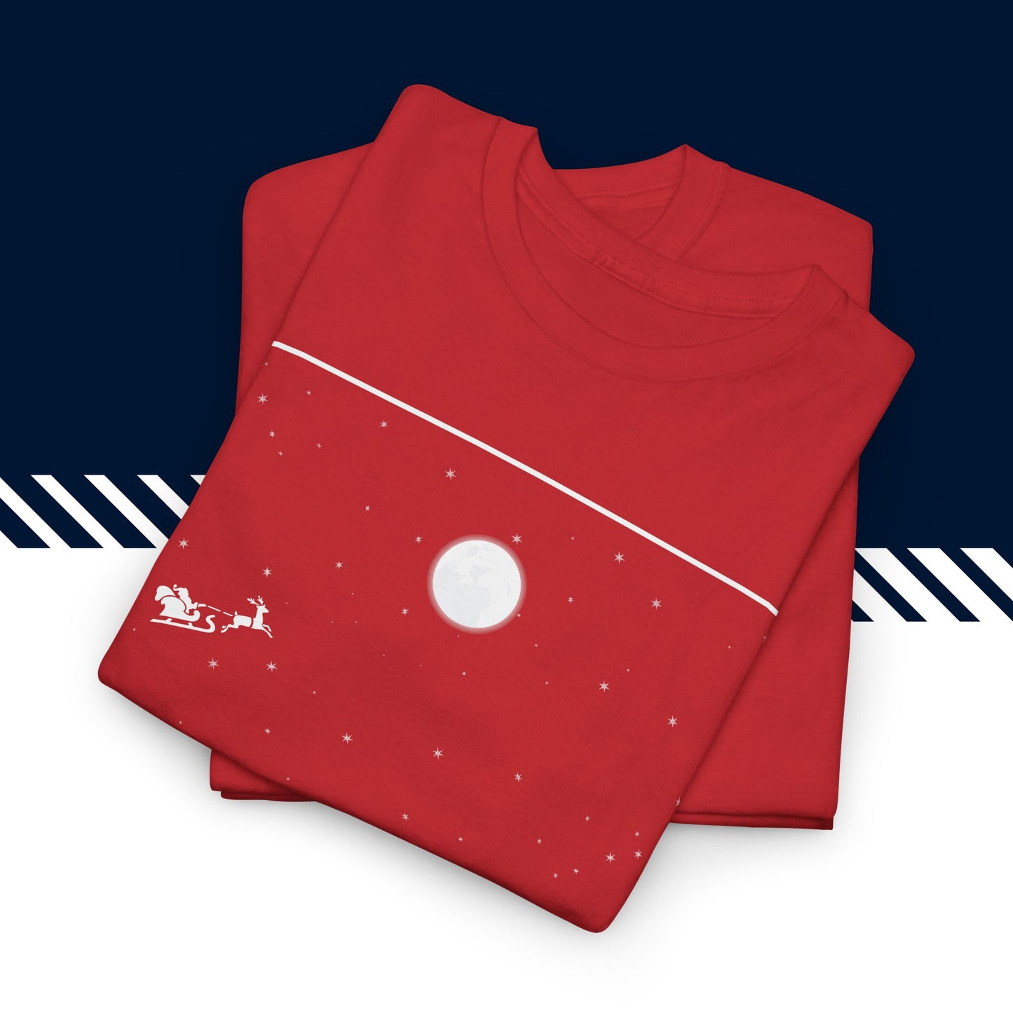 Punainen puuvillainen suomi paidat, hauskat printtipaidat, Pukki matkalla t-paita taitettuna, 100% puuvilla, unisex-malli.