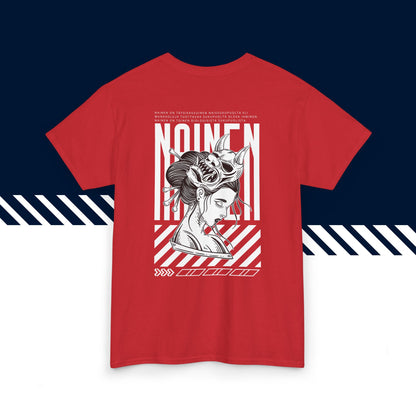 Punainen 100% puuvillainen hauskat t-paidat, t paidat hauskat tekstit, Nainen -selkäkuvio, naisten ja unisex-malli.