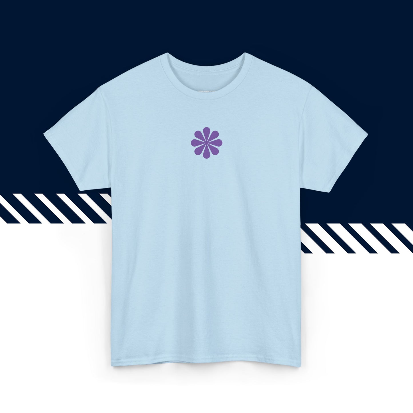 Vaaleansininen puuvillainen suomi paidat, joulu lahja idea, Velho etupuoli, unisex-malli.