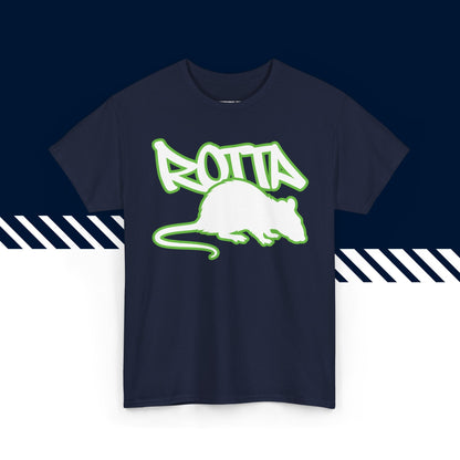 Tummansininen 100% puuvillainen suomi paidat, Rotta-kuvio, rento malli.