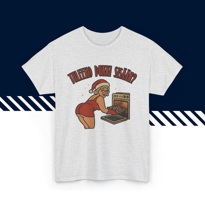 Harmaa suomi paita, hauskat printtipaidat, Joulufiilis aktivoitu -teksti, unisex-malli.