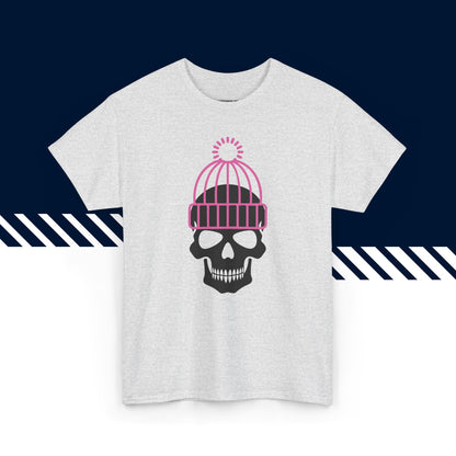 Harmaa 100% puuvillainen hauska paita, Pipokallo-kuvio, suomi t-paidat.

