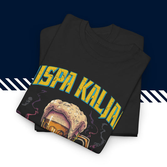 Musta puuvillainen t paidat hauskat tekstit, oispa kaljaa t-paita, taitettuna, 100% puuvilla.