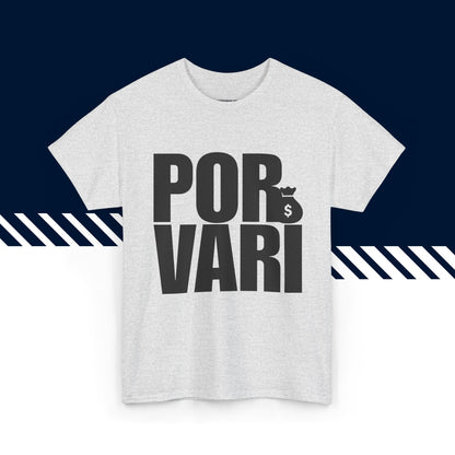 Harmaa hauska paita, Porvari-tekstipainatus, rento malli, suomi t-paidat.